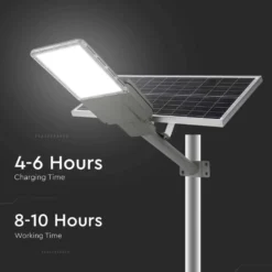 LED Solargadelampe - 6500K, 3.2V, 75Ah, LiFePO4-batteri, IP65 beskyttelse