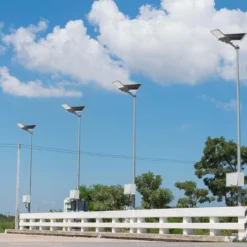 LED Solcelle Gadelampe, 6500K, 3.2V, 50Ah LiFePO4 batteri, IP65 vejrbeskyttet