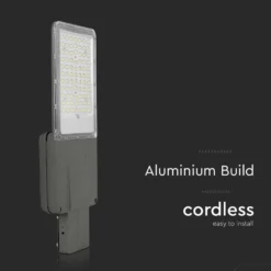 LED Solcelle Gadelampe, 6500K, 3.2V, 50Ah LiFePO4 batteri, IP65 vejrbeskyttet