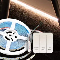 LED strip IC løbelys/running, 10 meter, 10W/m, 24V DC, 120 LED pr. meter, varm kulør