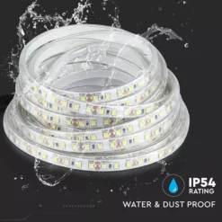 LED strip, 5 meter, 7,2W/m, 12V DC, IP65, 120 LED pr. meter - V-Tac