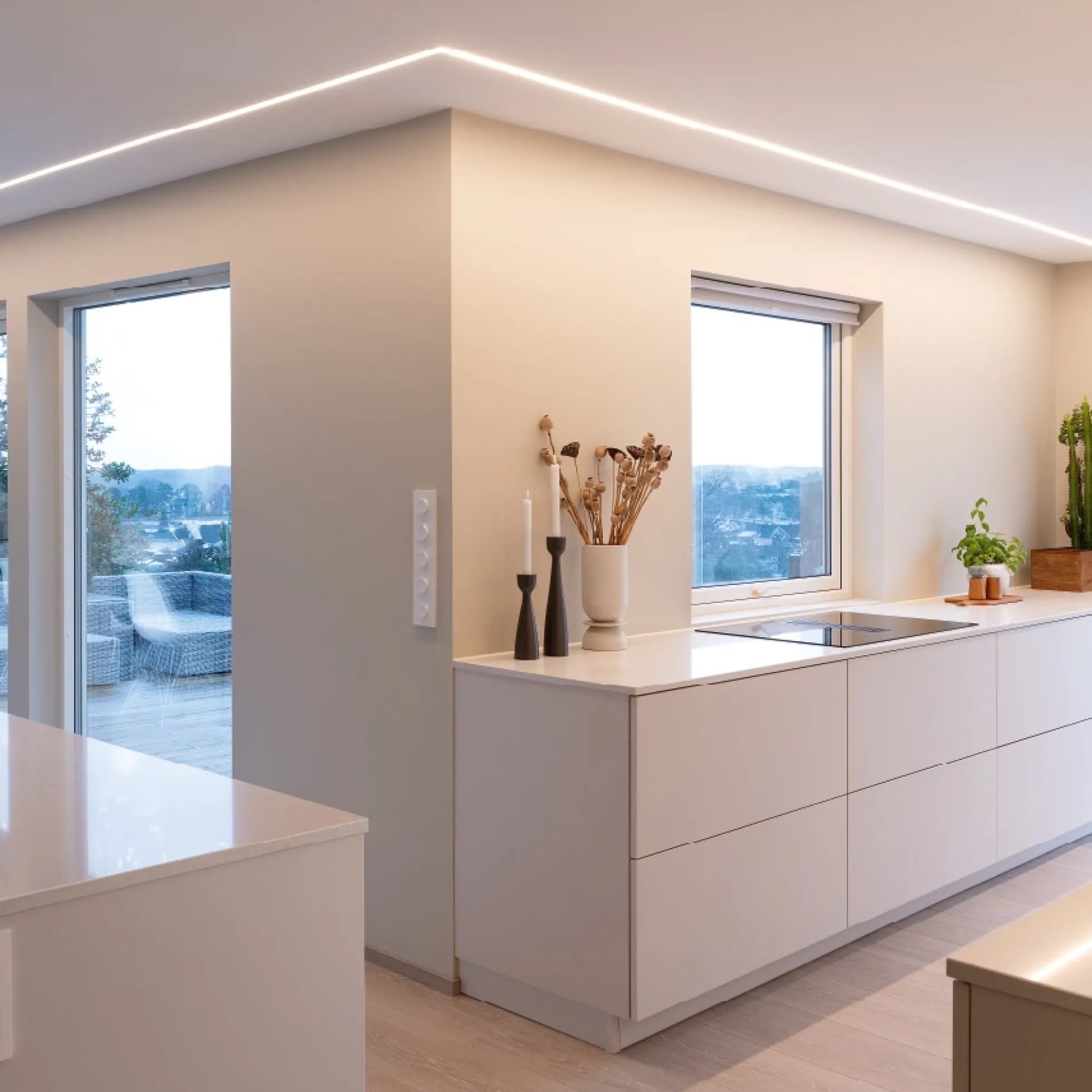 LED-strip StripLine, 9W/m, 1,8-10 meter, 2700/3000K, inkl. kabel, IP54 - SG Armaturen