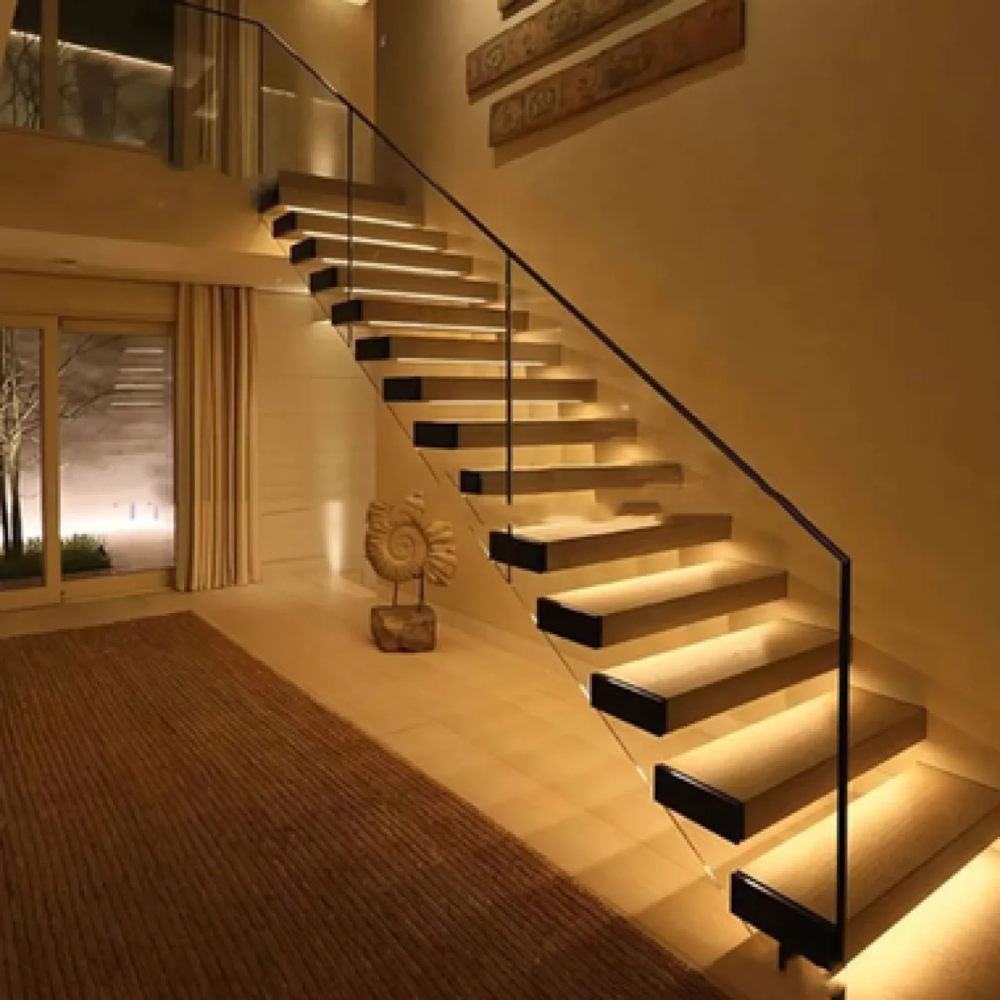 LED-strip til trappe, trappebelysning, COB LED, inkl. sensor, op til 16 trin, 12W - LEDlife