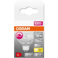 LED 3,4W, 927, 230lm, 36°, MR16 GU5,3, dæmpbar