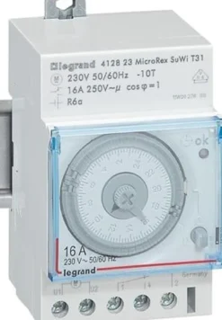 Legrand – Kontaktur MicroRex AQT31 analog døgn auto sommer/vinter tid