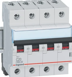 Legrand RX3 – Automatsikring, C 13A, 230/400Vac, 4P, 6kA, 4 modul