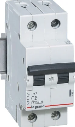 Legrand RX3 – Automatsikring, C 13A, 230/400Vac, 2P, 6kA, 2 modul