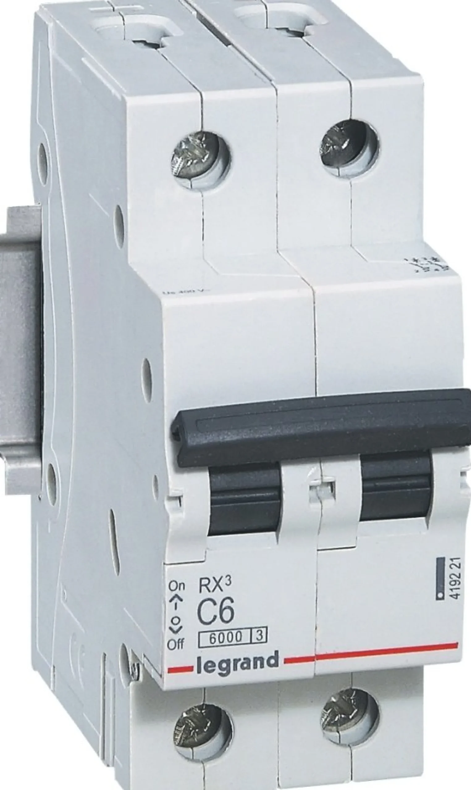 Legrand RX3 – Automatsikring, C 10A, 230/400Vac, 2P, 6kA, 2 modul