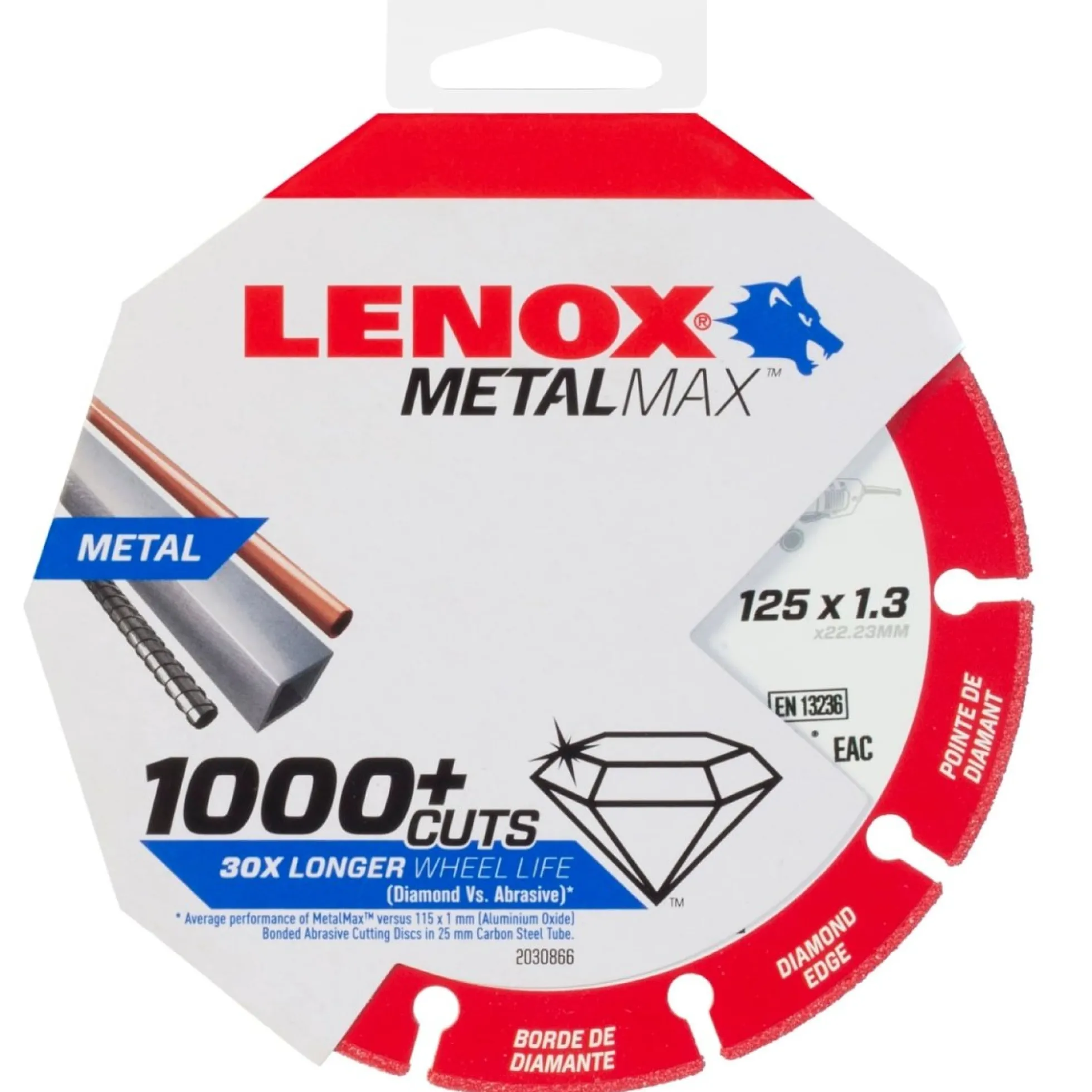 Lenox METALMAX™ diamantskæreskive AG, 125 mm, 22,2 mm centerhul