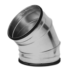 Lindab bøjning BFU 45°, 630 mm, galvaniseret stål