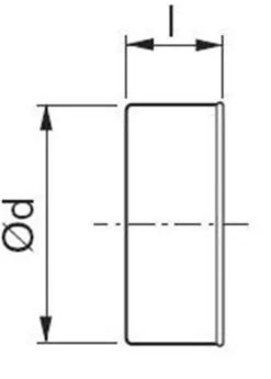 Lindab endebund EPF 63, galvaniseret, stål, 63mm rør, 40mm længde