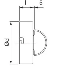 Lindab endebund EPFH, 315 mm, med håndtag