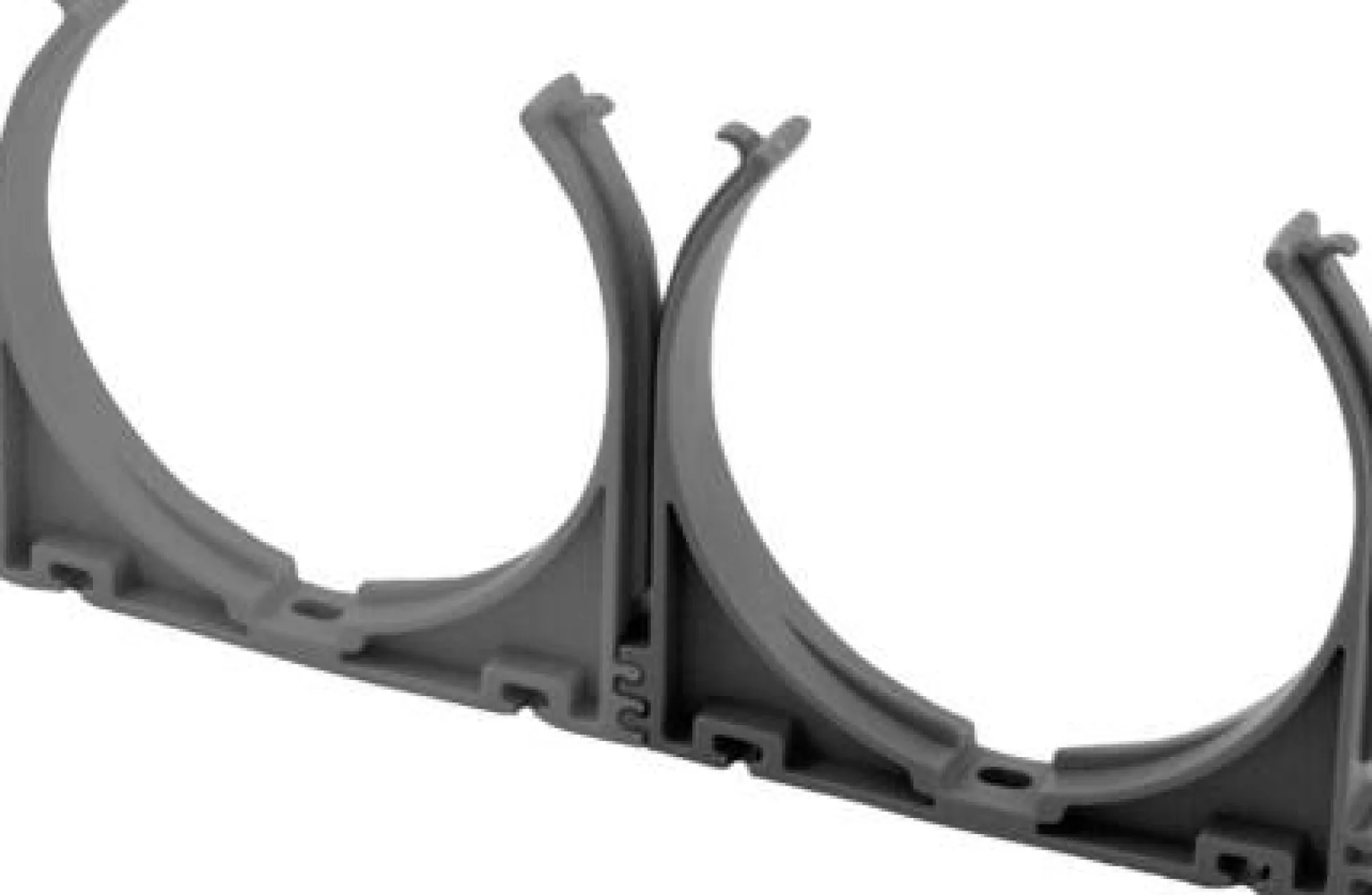 Lindab InDomo fikseringsklemme CLAMP63, blå, Ø63 mm, 48 stk.