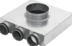 Lindab indomo vægboks PVCU Ø125 mm, 1 kanal, til rør LFPE 63/SR 63