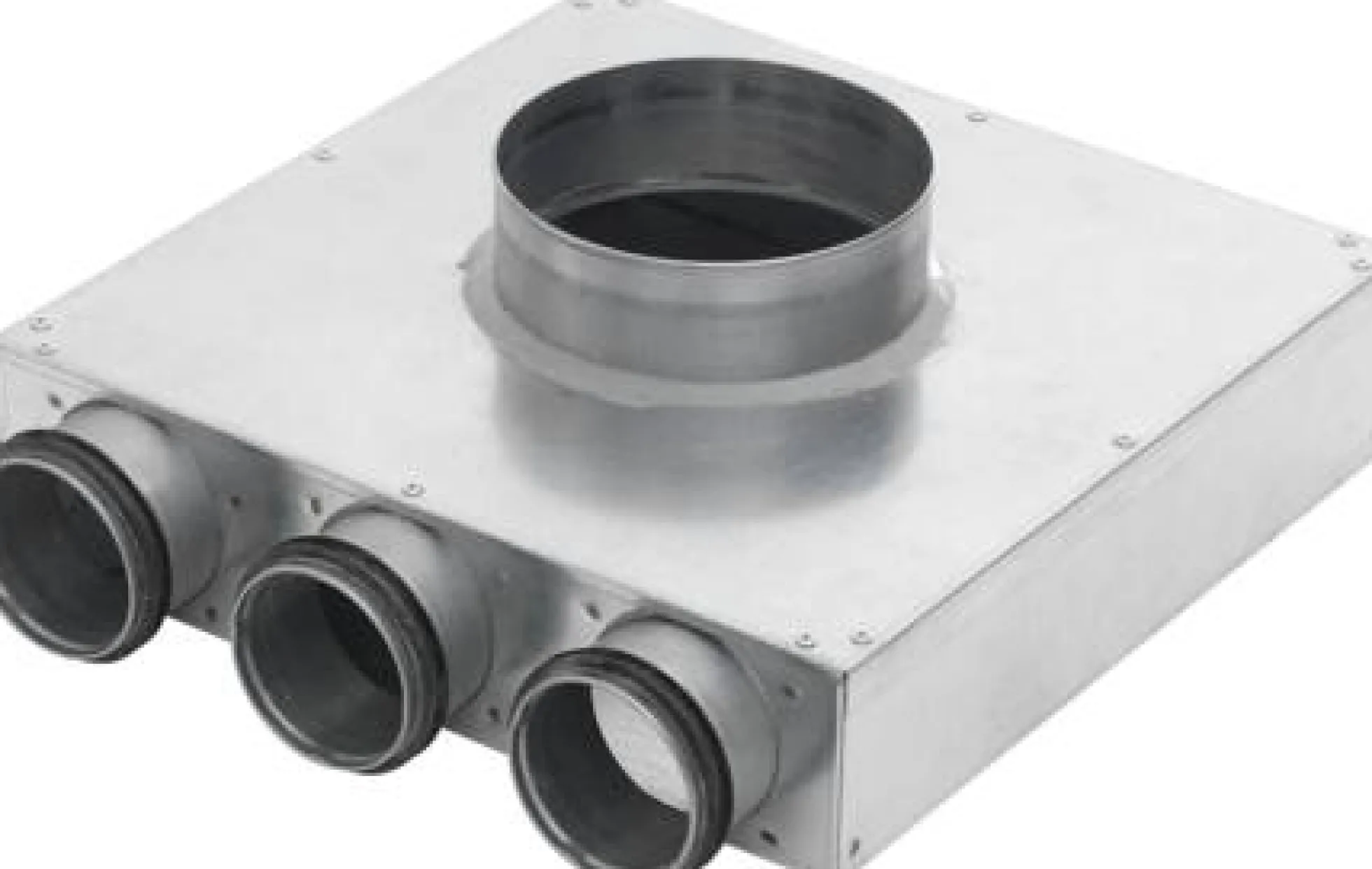 Lindab indomo vægboks, PVCU Ø125 mm, til rør LFPE 63/SR 63, 3 kanaler