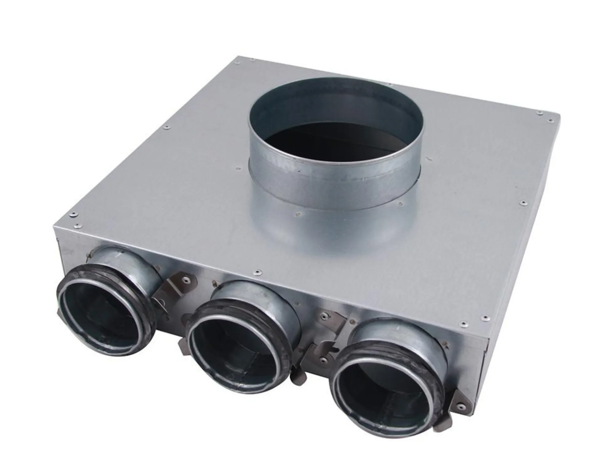 Lindab indomo vægboks, PVCU Ø125 mm, til rør LFPE 63/SR 63, 3 kanaler