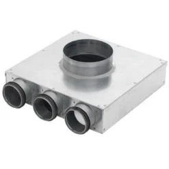 Lindab indomo vægboks PVCU Ø100 mm, tilslutning Ø63 mm, 1 kanal, til rør LFPE 63/SR 63
