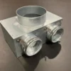Lindab indomo vægboks PVWU 100, Ø63 mm, 2 tilslutninger