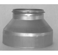 Lindab RCFU Reduktion, 400 - 315 mm, muffe/nippel, galvaniseret stål