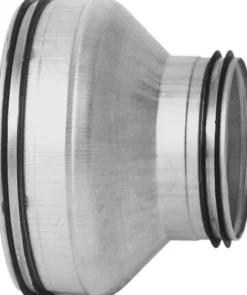 Lindab reduktion kort centrisk, RCU 400X250, nippel/nippel