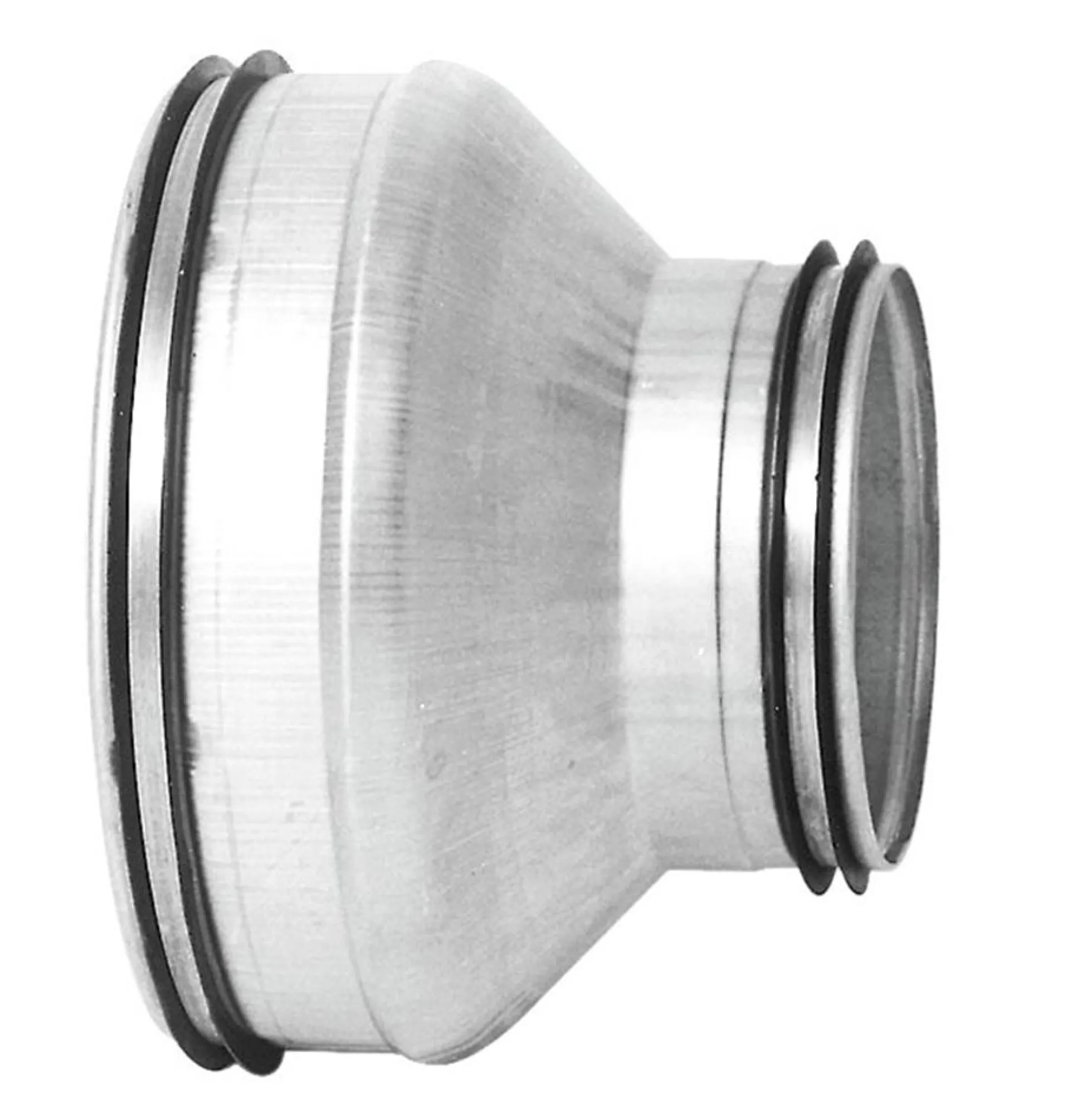 Lindab reduktion kort centrisk RCU 160X80 nippel/nippel