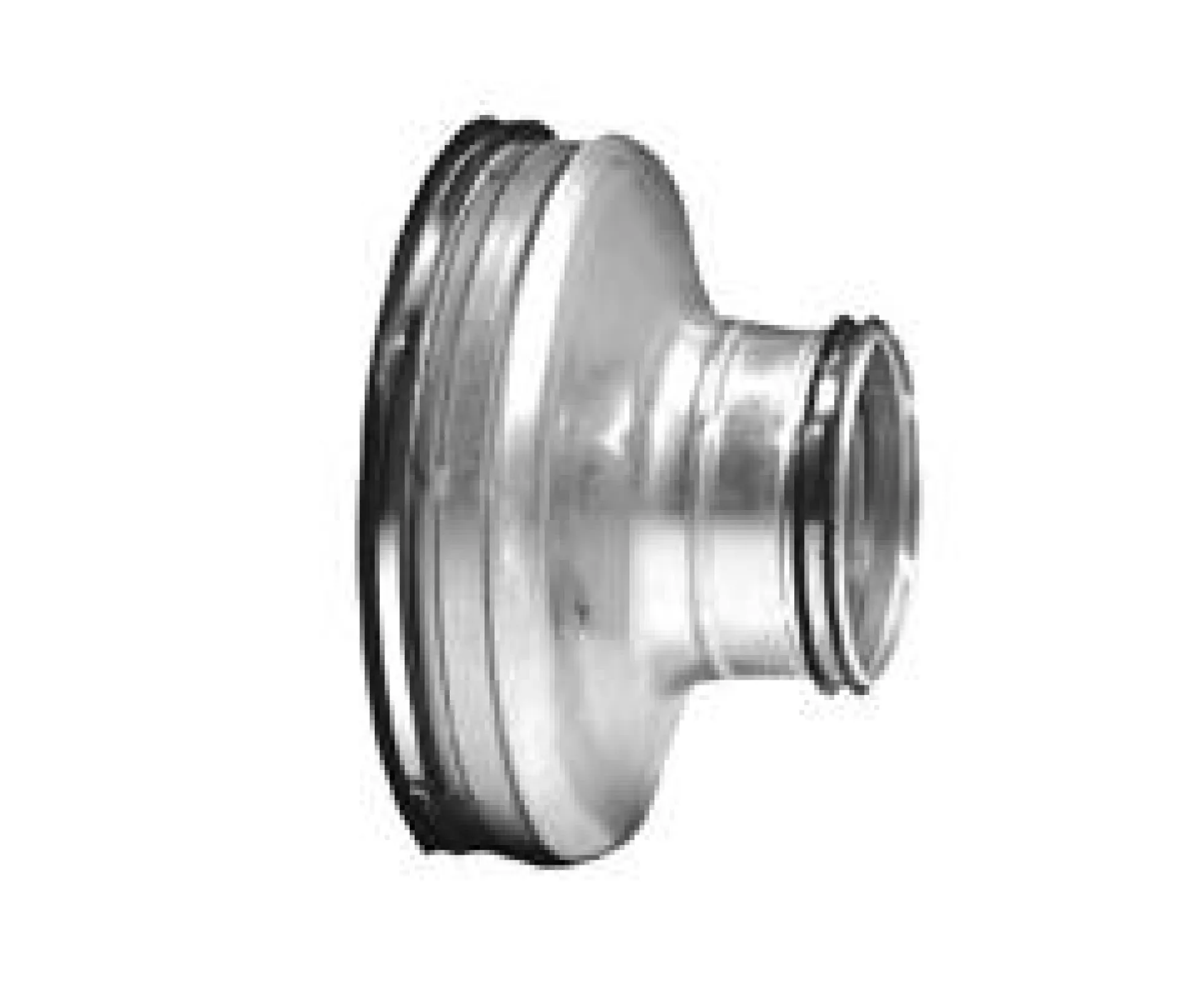 Lindab reduktion kort centrisk RCU 160X80 nippel/nippel