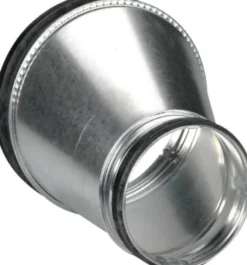 Lindab reduktion RLU 400-315 mm, excentrisk, 152 mm længde, galvaniseret stål