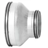 Lindab Safe RCU reduktion, centrisk, presset, 100 mm til 63 mm, galvaniseret