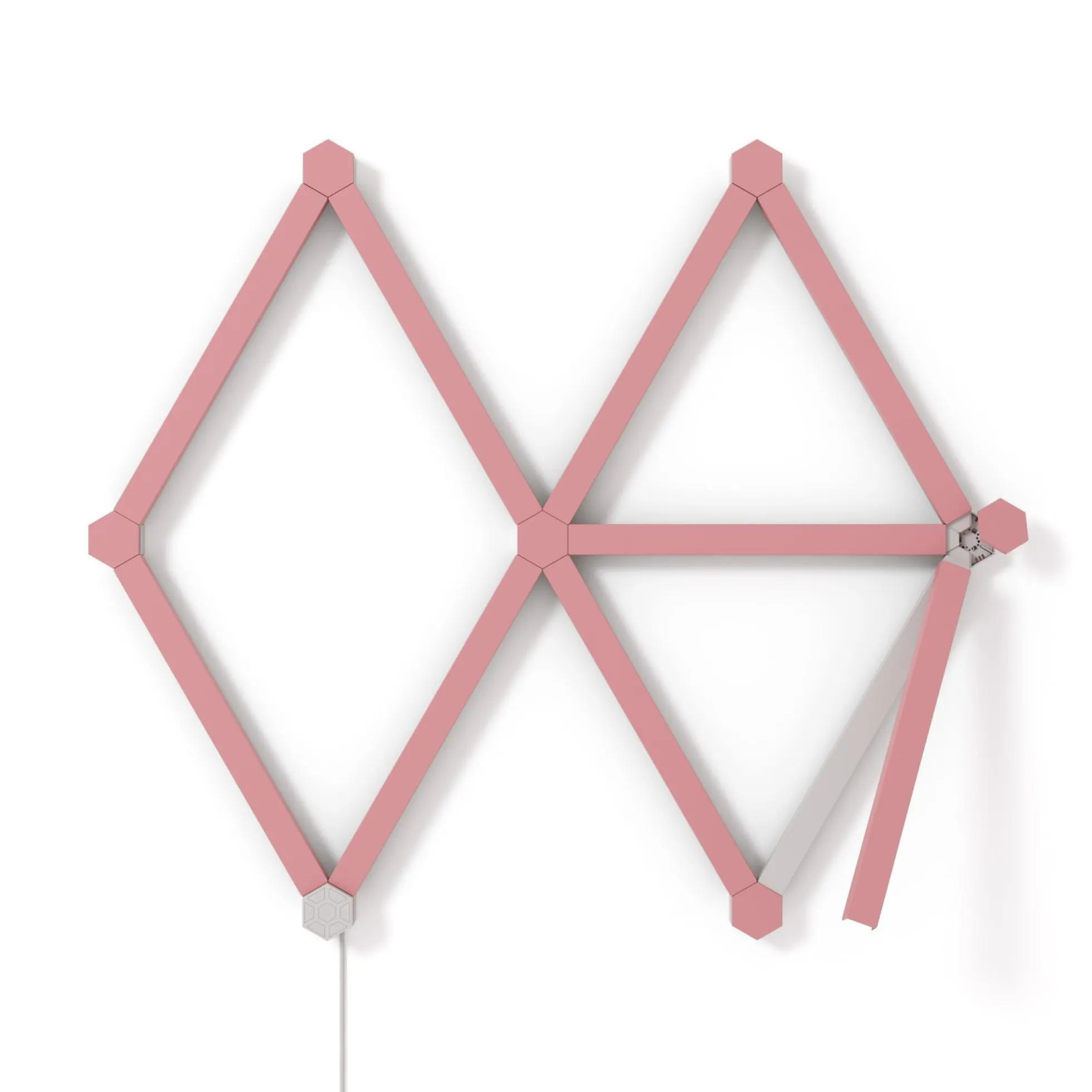 Lines Skin, mat pink, 9 stk. - Nanoleaf