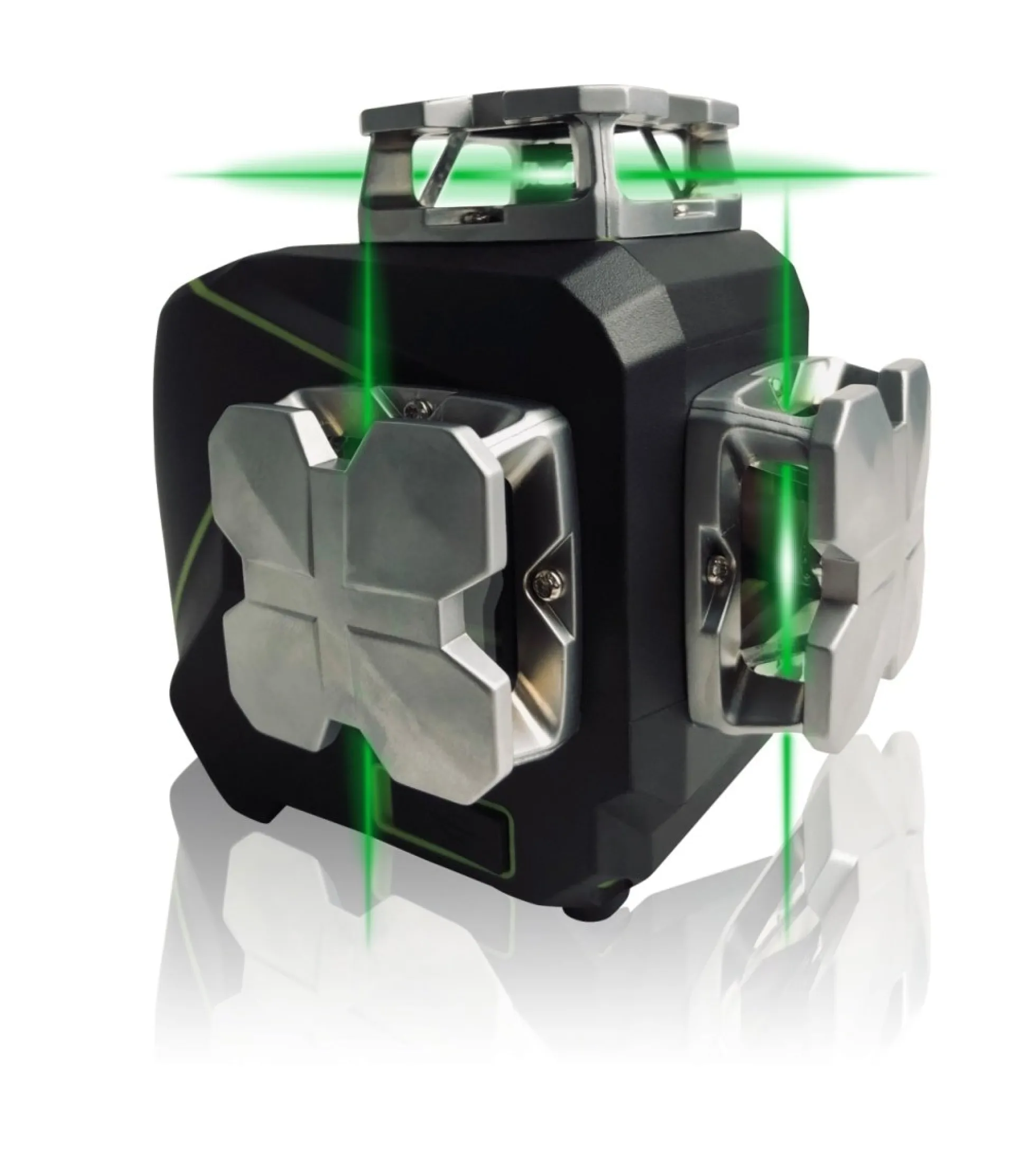 Linjelaser Elma Laser X360-3, grøn, 45m rækkevidde, ±3mm@10m nøjagtighed