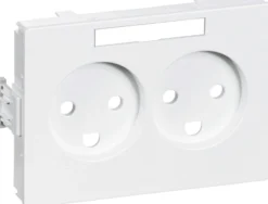 LK CLIC'LINE® - afdækning for stikkontakt dobbelt vandret - Flere varianter