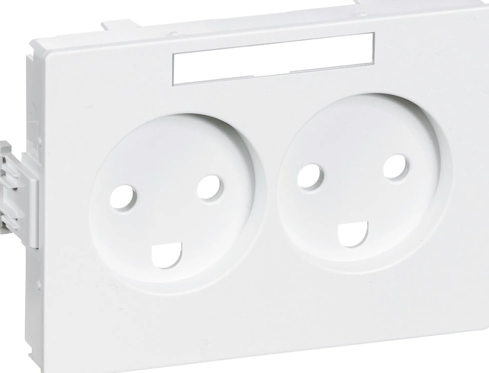 LK CLIC'LINE® - afdækning for stikkontakt dobbelt vandret - Flere varianter