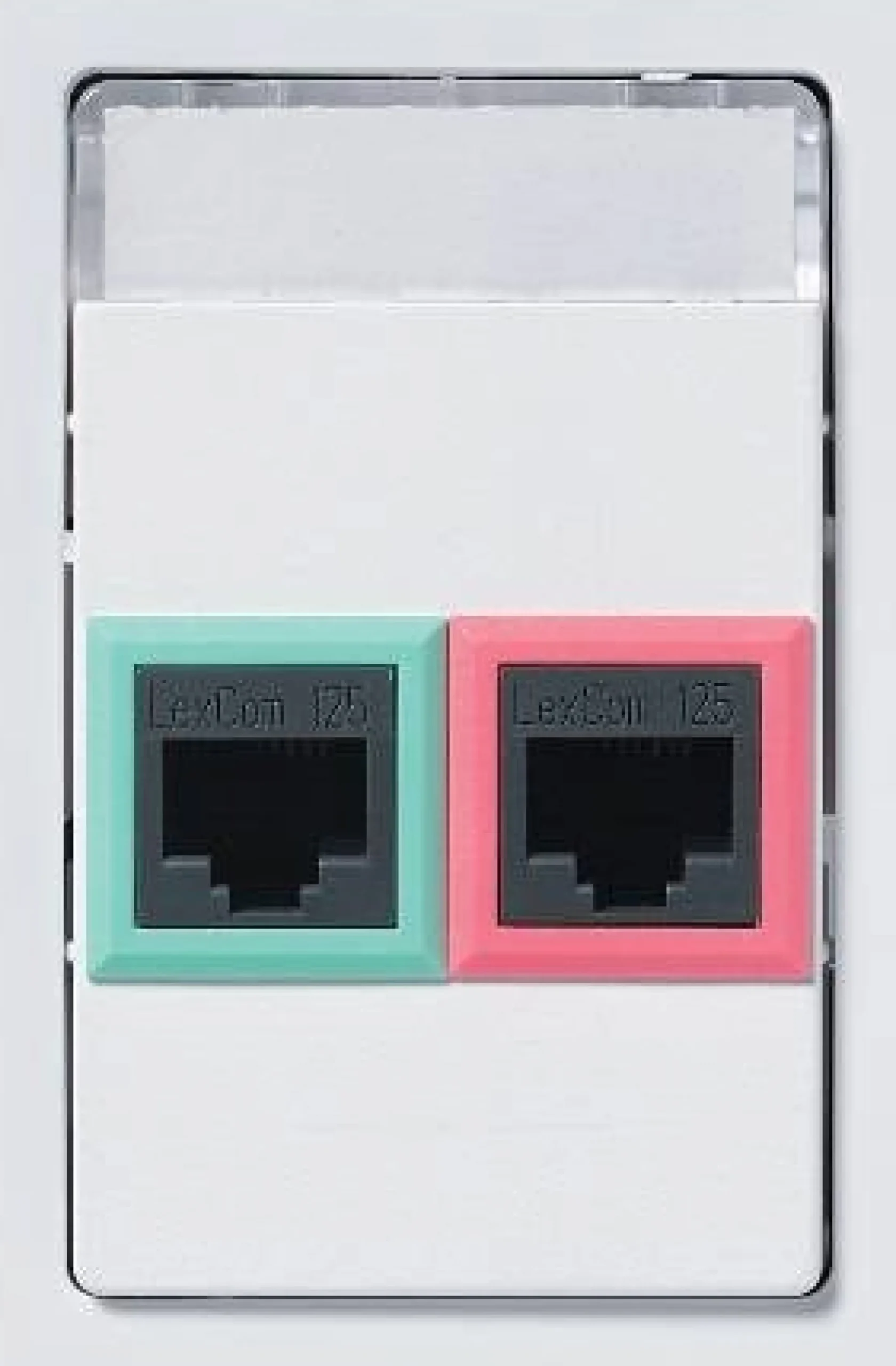 LK CLIC'LINE® Dataudtag 1 modul, til 2 stk. LexCom® RJ45 konnektor