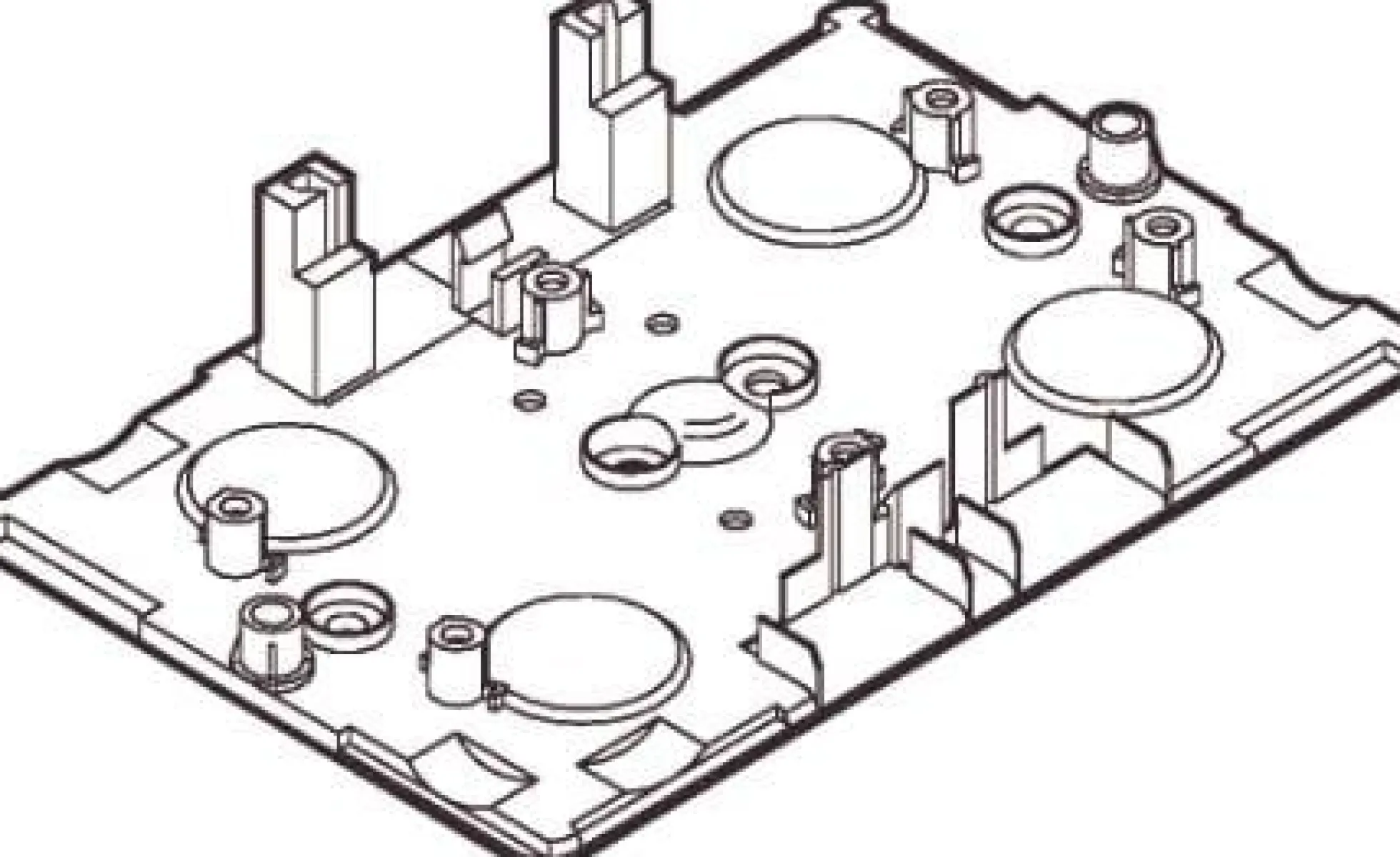 LK CLIC'LINE® - dobbelt bundplade - hvid