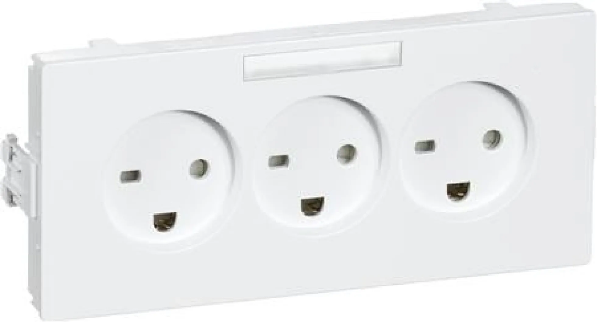 LK CLIC'LINE® - stikkontakt hospital m/jord tripel vandret
