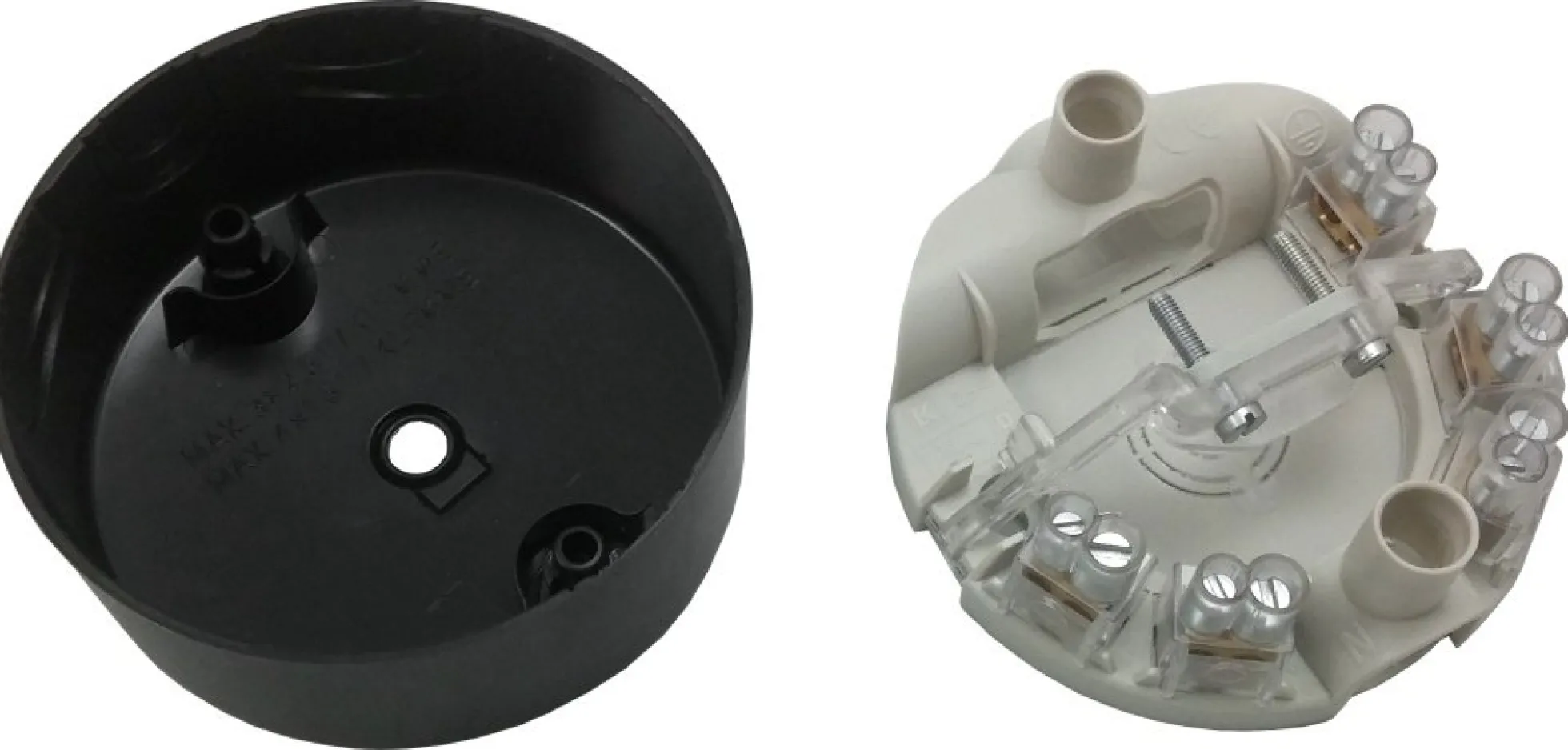 LK – Clips-roset Ø80 med 5 dobbelte klemmer (med jord)