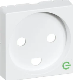 LK FUGA® – Afdækning til stikkontakt med jord (gammel type med dyb krave), 1 modul