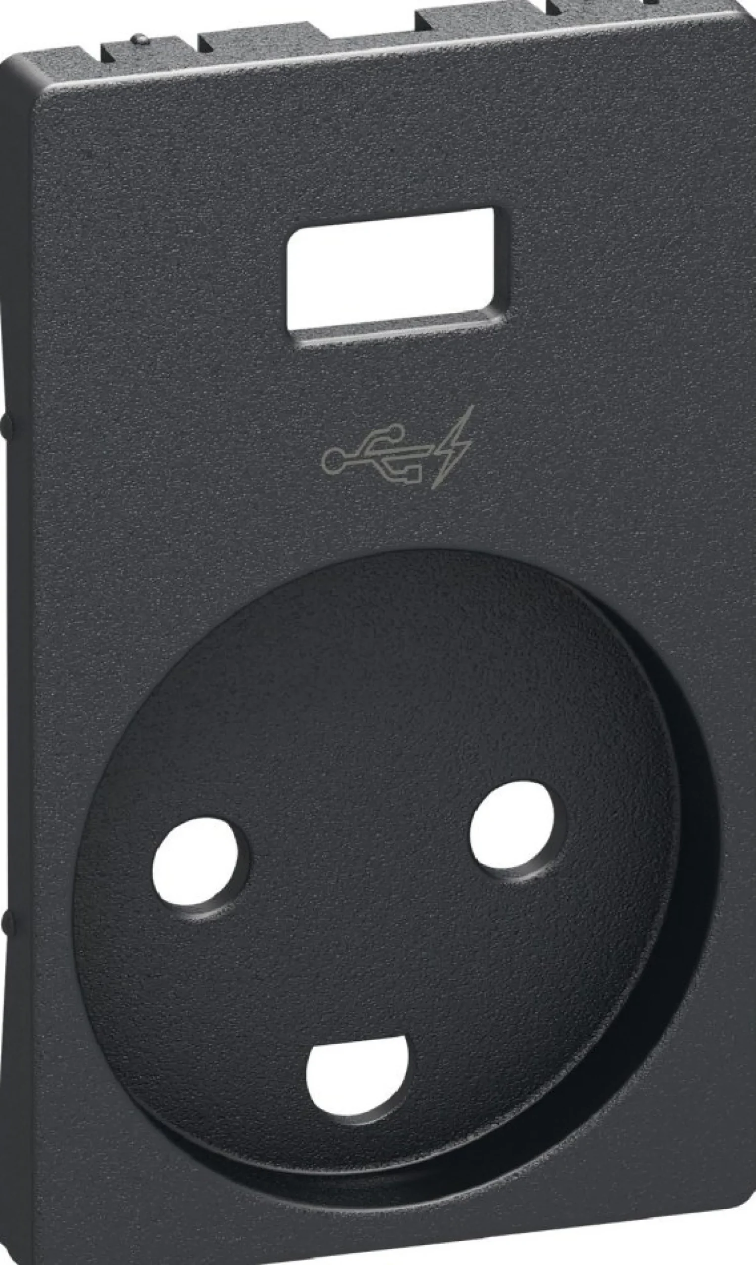 LK FUGA® – Afdækning til stikkontakt med jord og USB-lader, 1½ modul