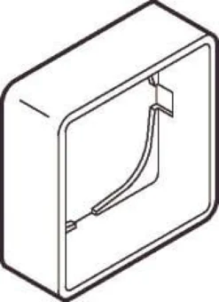 LK FUGA® – Baseline 50 forhøjet ramme (21 mm dyb), 1 modul