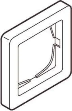 LK FUGA® – Baseline 63 ramme, 1 modul