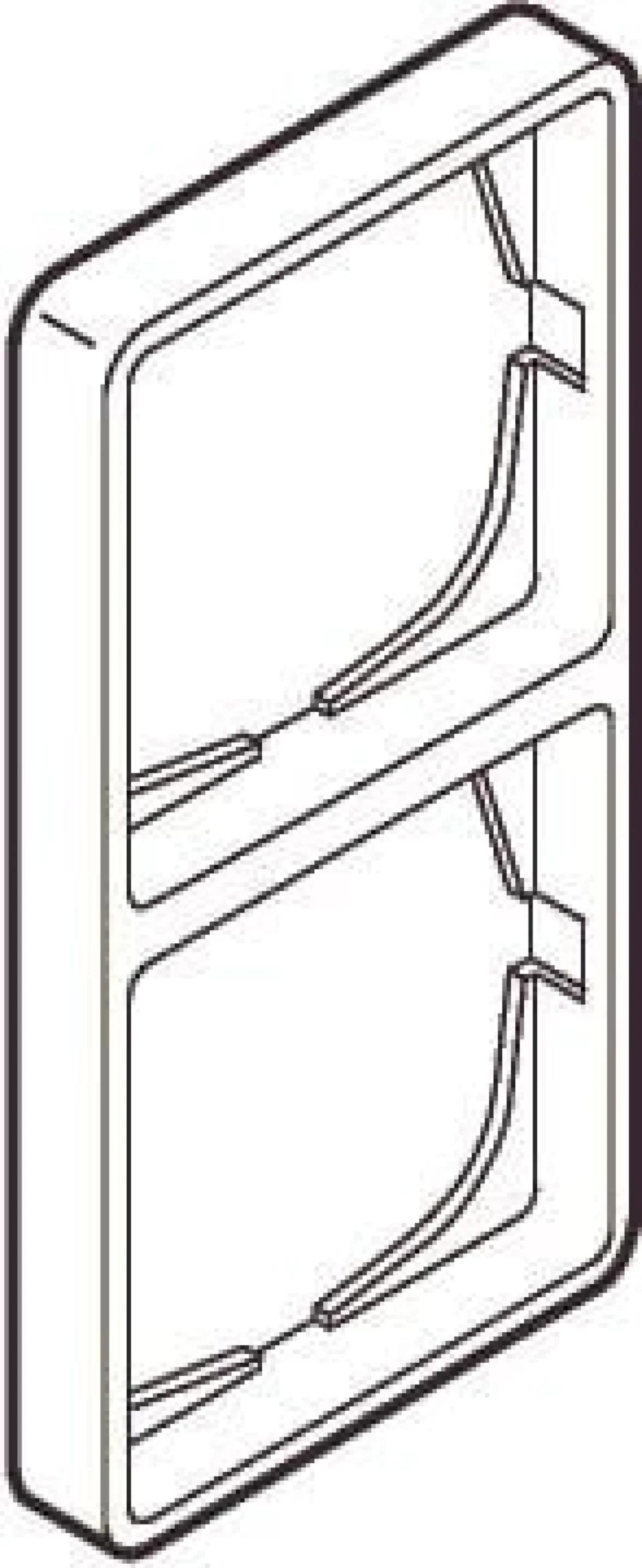 LK FUGA® – Baseline 50 ramme, 2 modul