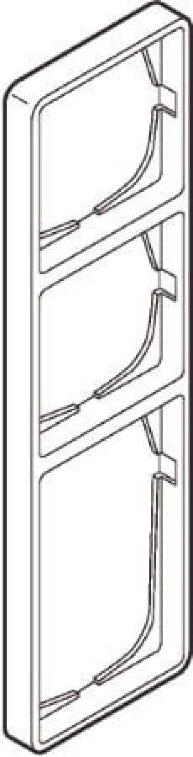 LK FUGA® – Baseline 50 ramme, 3½ modul
