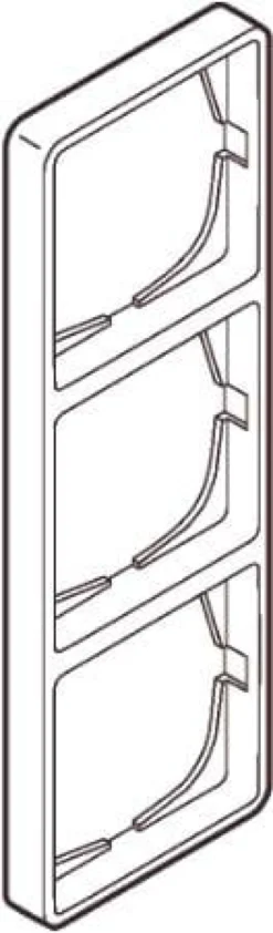 LK FUGA® – Baseline 50 ramme, 3 modul