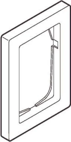 LK FUGA® – Baseline 68 symmetrisk ramme, 1½ modul