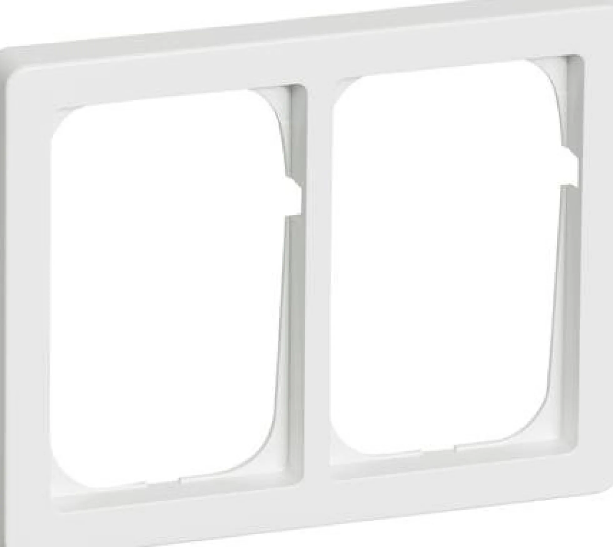 LK FUGA® – Baseline 63 vandret dobbelt ramme, 2x1½ modul