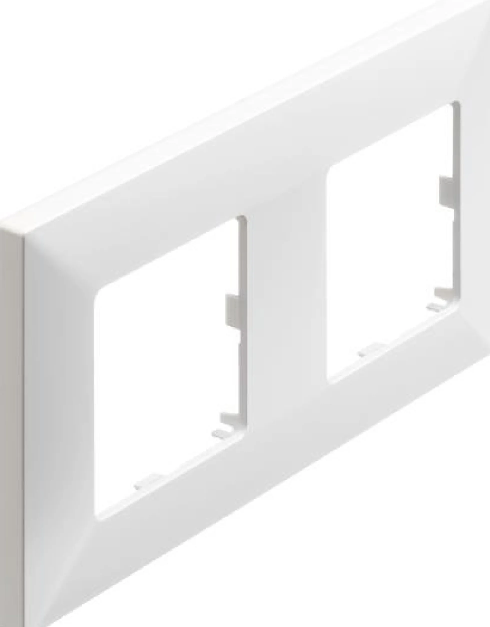 LK FUGA®, CE60 ramme til europadåse, 2 modul – Lauritz Knudsen