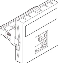LK FUGA® – Dataudtag til 1 stk. Actassi konnektor, 1 modul