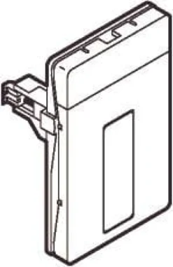 LK FUGA® – Dataudtag til 1 stk. D-sub konnektor størrelse DE (f.eks. 9-pol serial port eller 15-pol VGA), 1½ modul