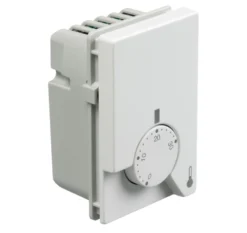 LK FUGA® – Gulvvarmetermostat med natsænkning og gulvføler, 230Vac / 50Hz, 1½ modul