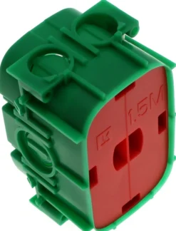 LK FUGA® – Indmuringsdåse med ekstra dybde (49 mm), 1½ modul, grøn